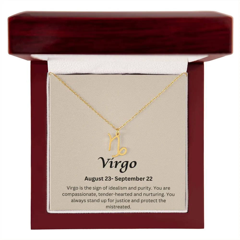 Virgo Sign Necklace