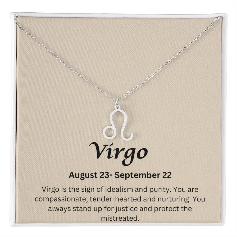 Virgo Sign Necklace
