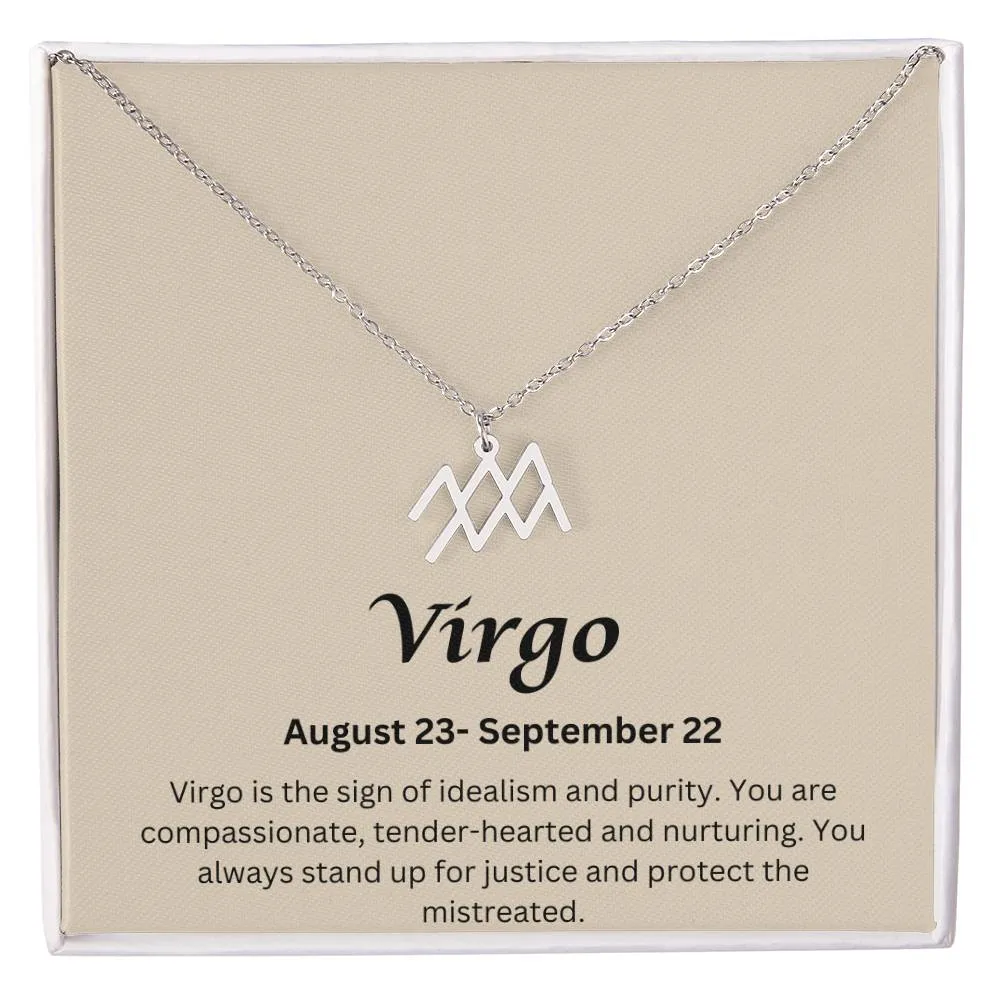 Virgo Sign Necklace