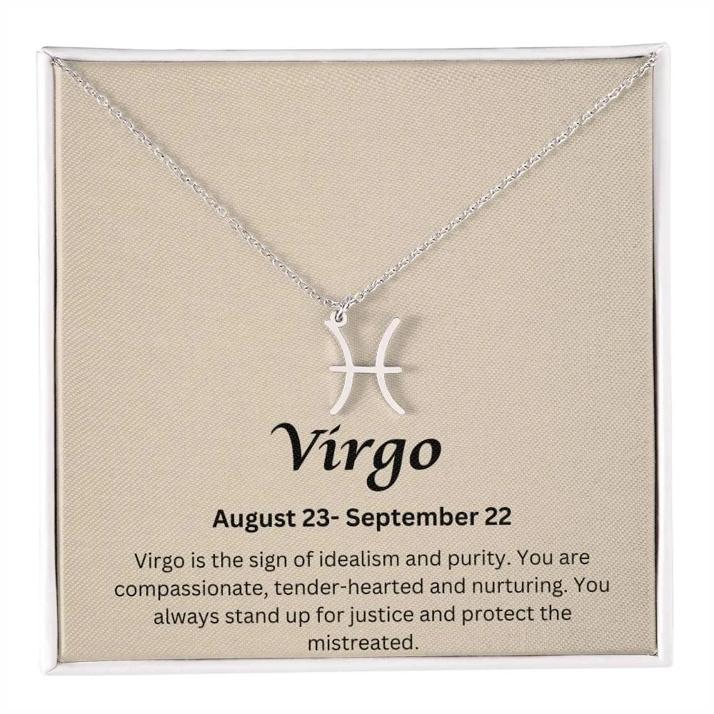 Virgo Sign Necklace