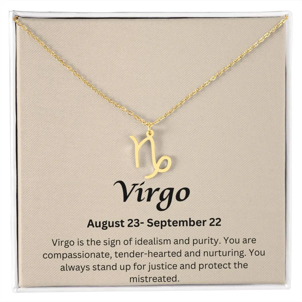 Virgo Sign Necklace