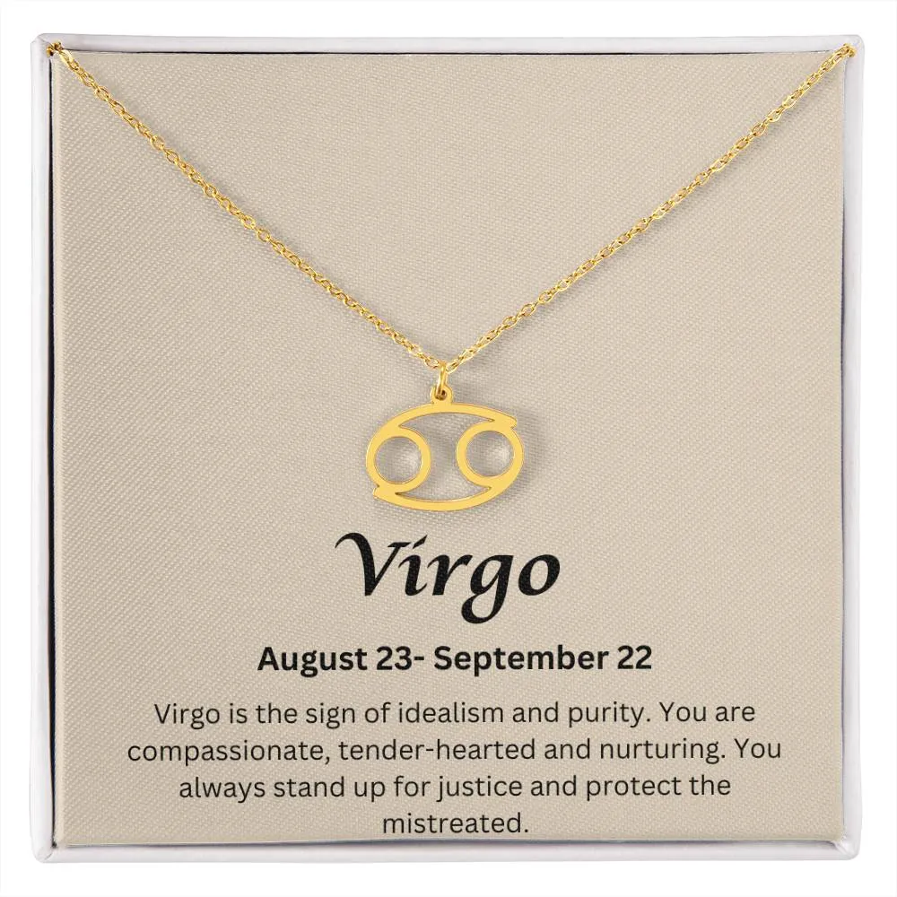Virgo Sign Necklace