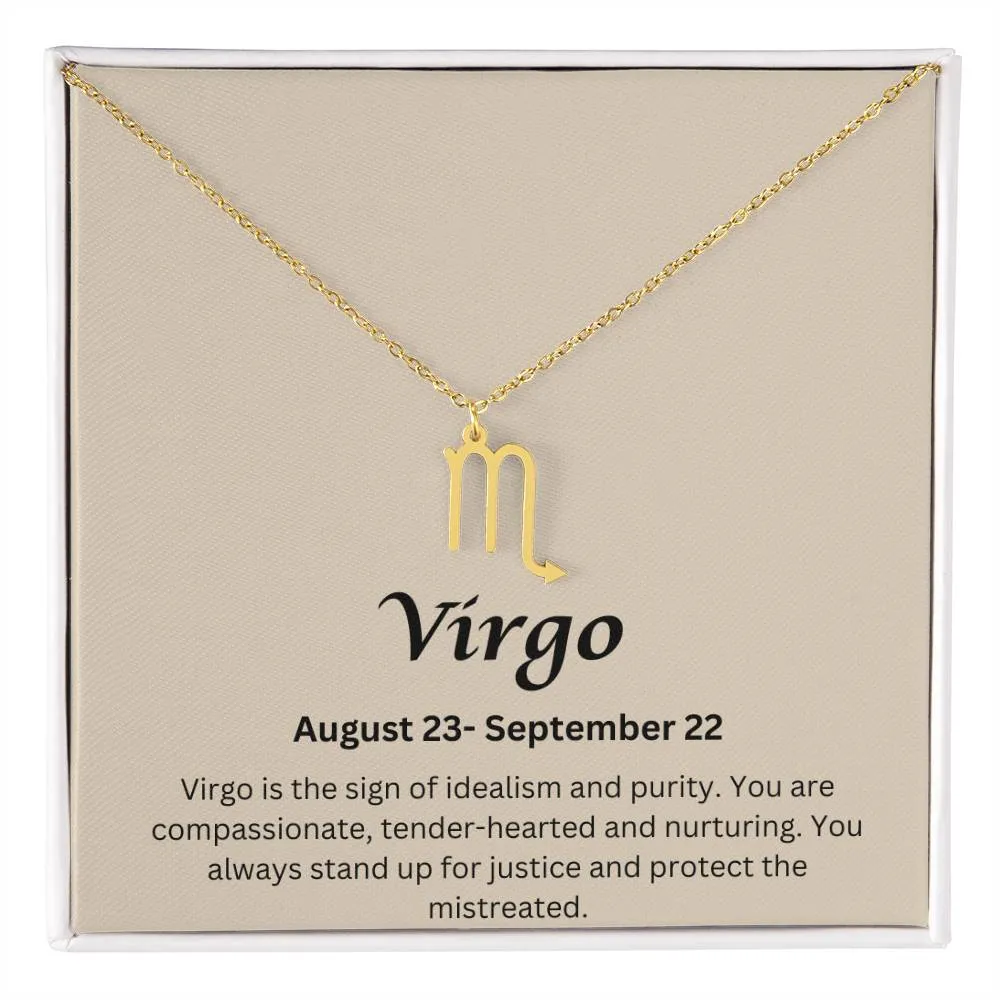 Virgo Sign Necklace