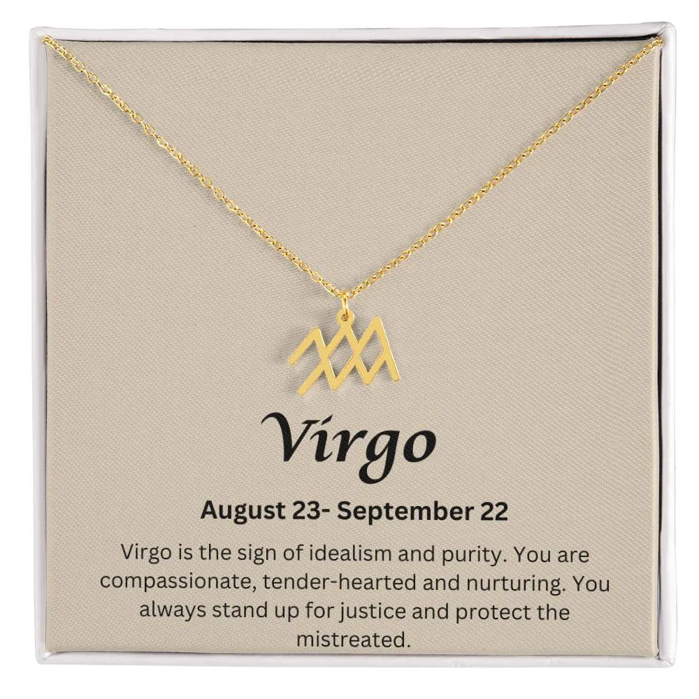 Virgo Sign Necklace