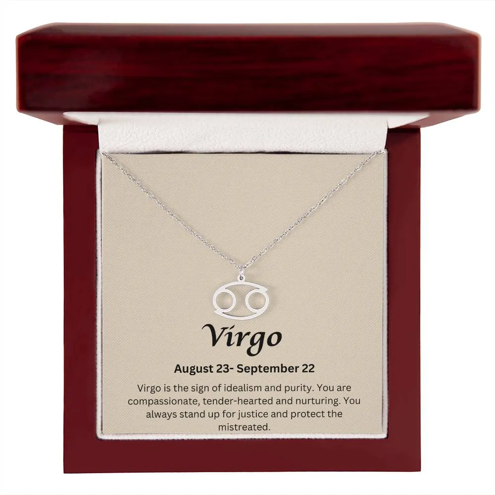 Virgo Sign Necklace