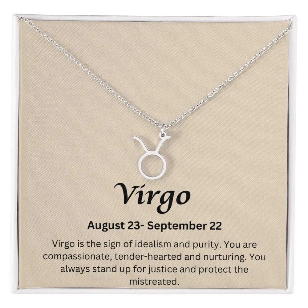 Virgo Sign Necklace