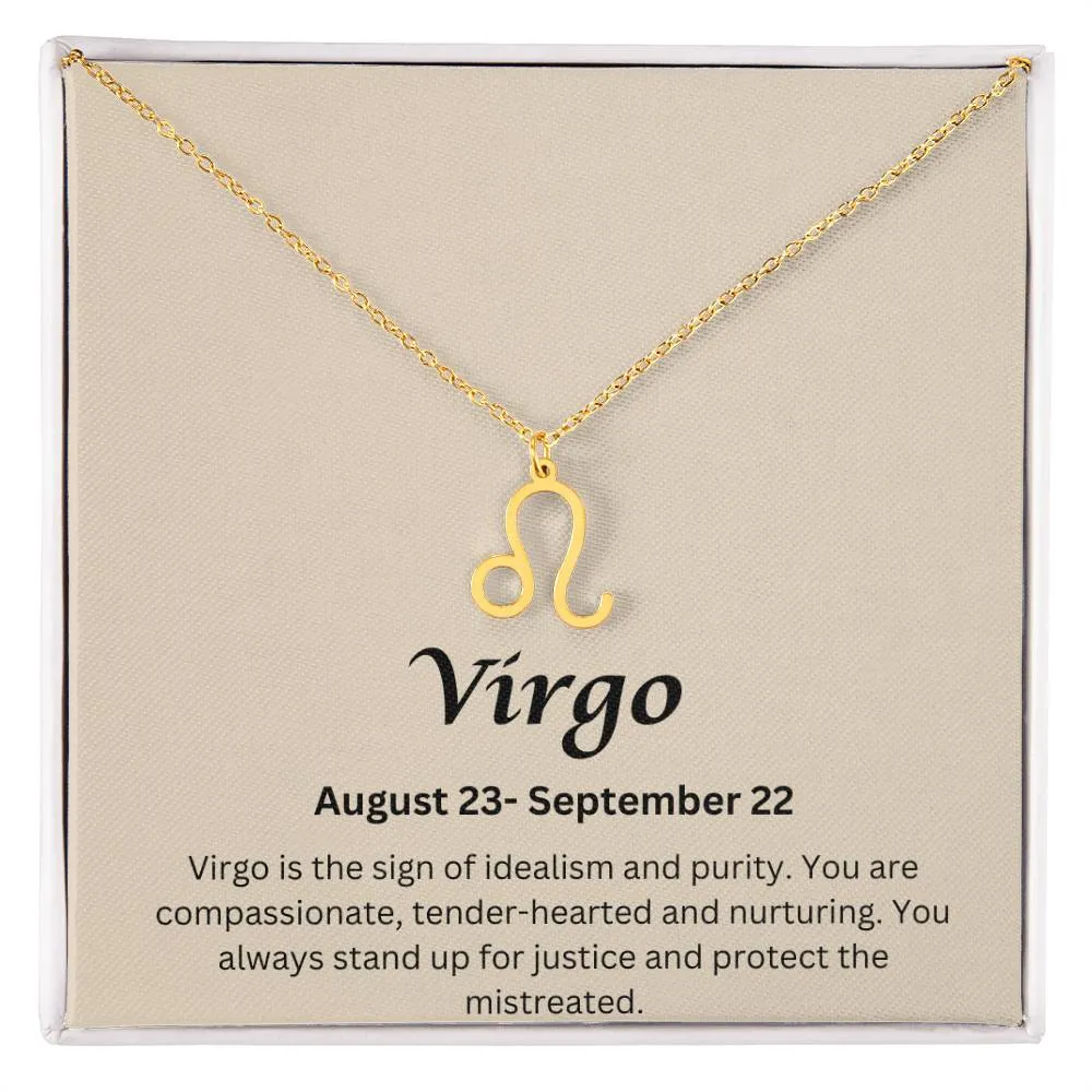 Virgo Sign Necklace