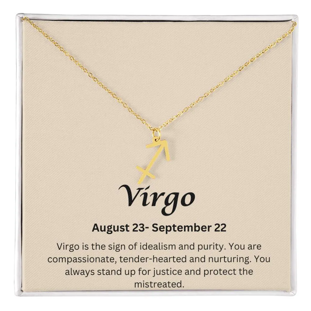 Virgo Sign Necklace