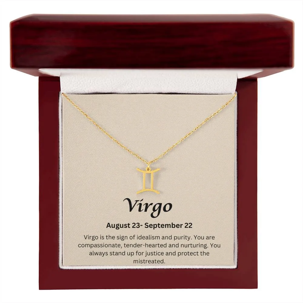 Virgo Sign Necklace