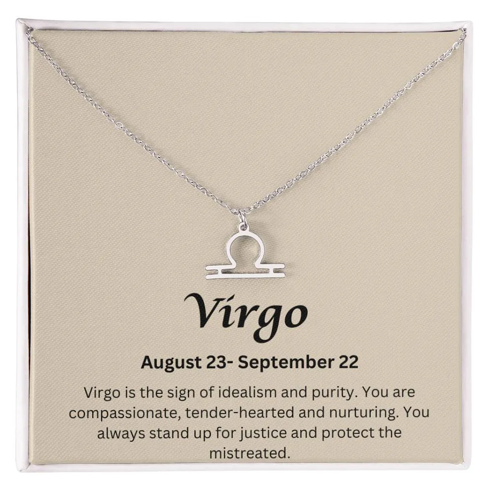 Virgo Sign Necklace