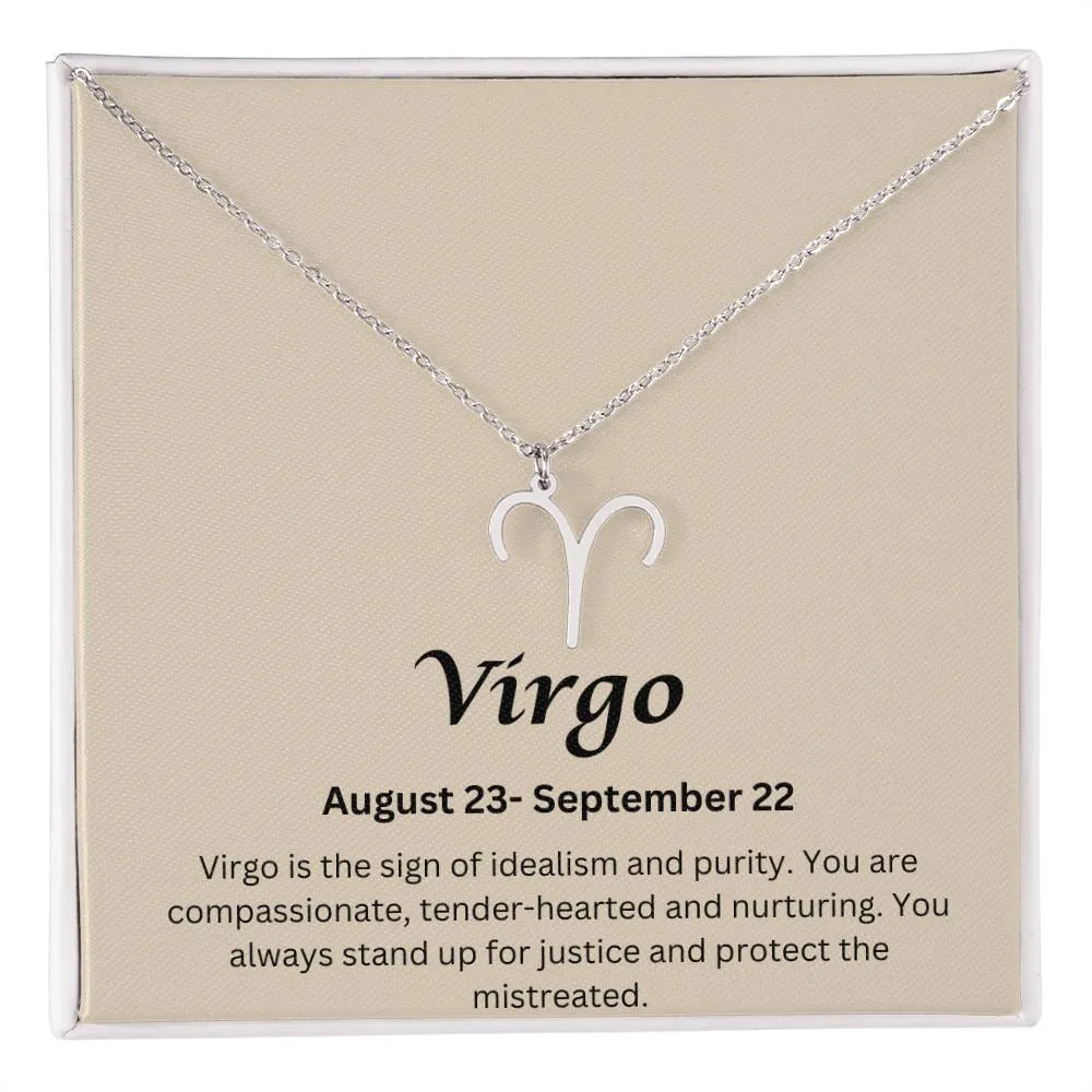 Virgo Sign Necklace