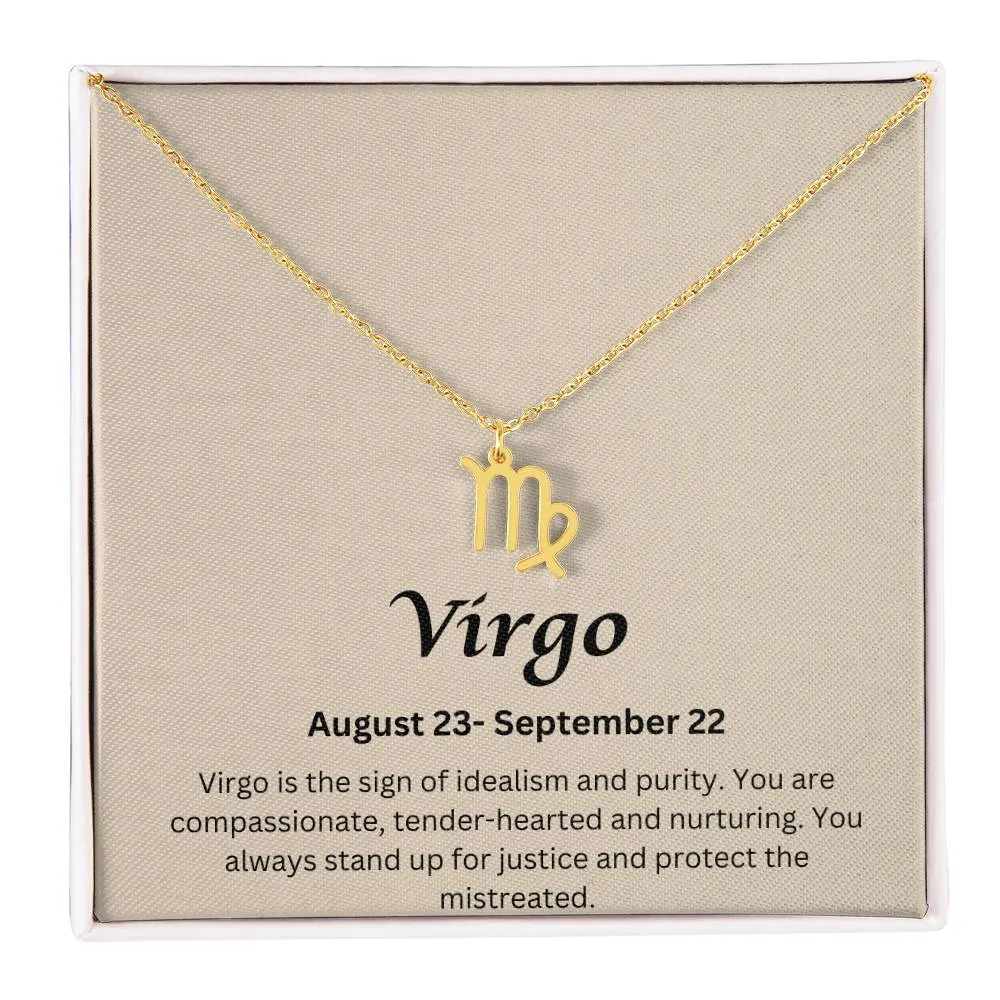 Virgo Sign Necklace