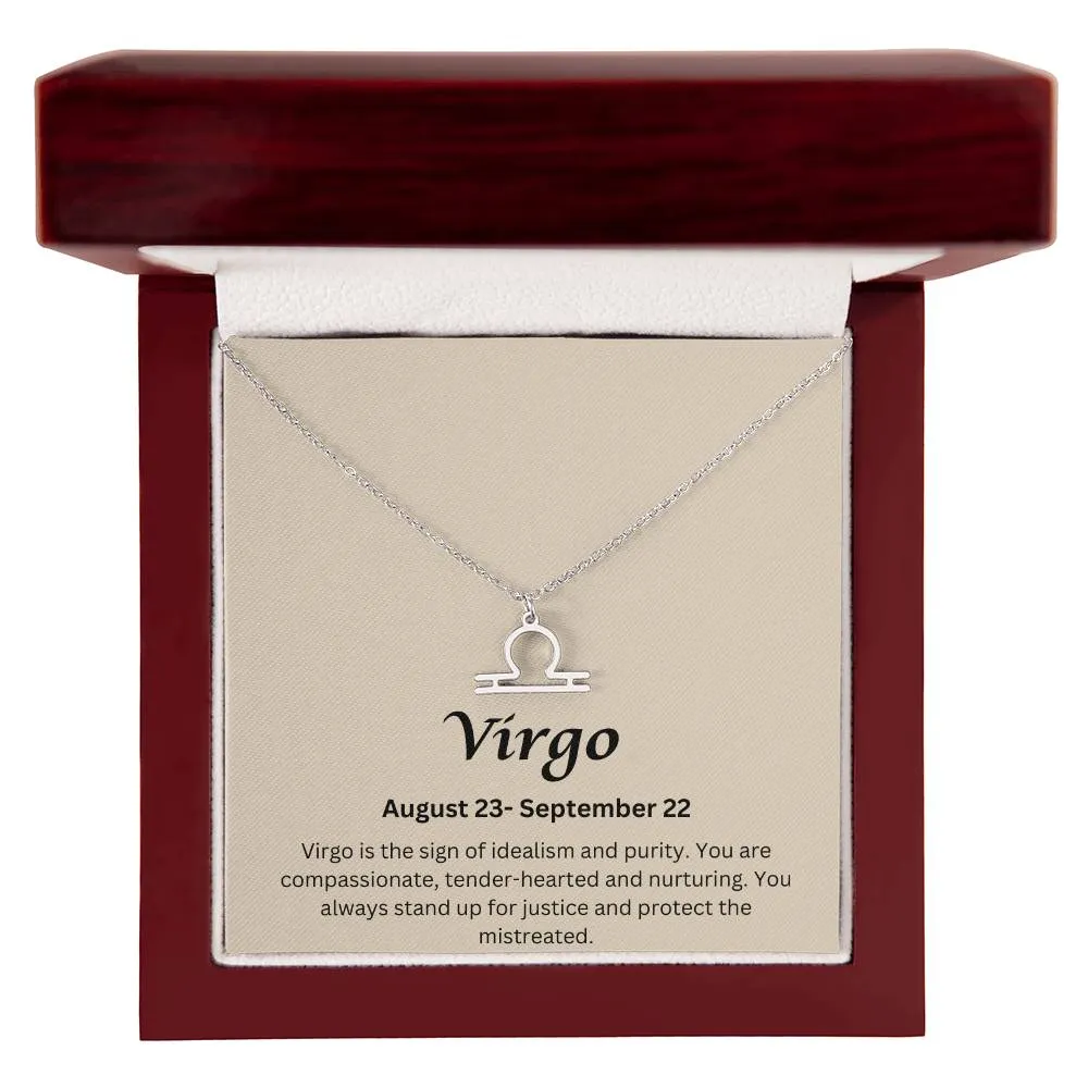 Virgo Sign Necklace