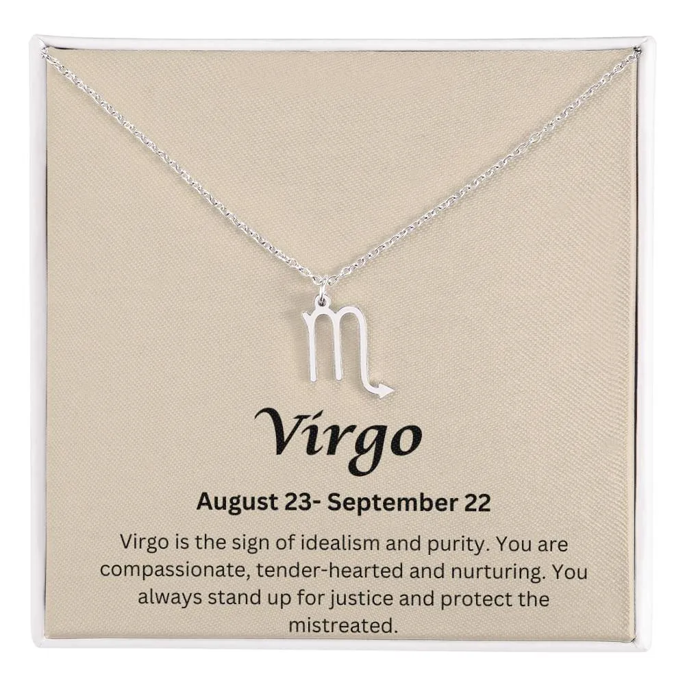 Virgo Sign Necklace