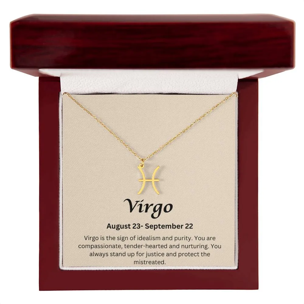 Virgo Sign Necklace