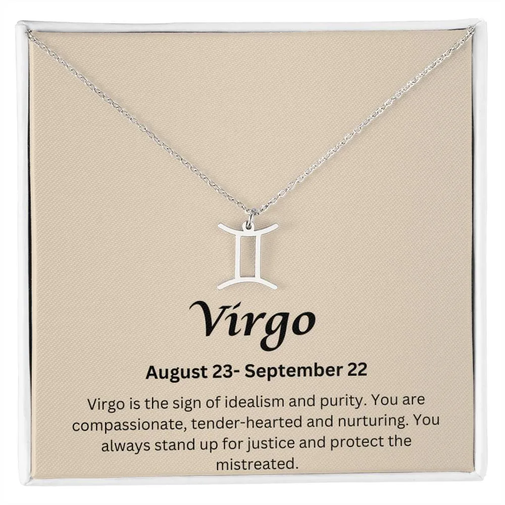 Virgo Sign Necklace