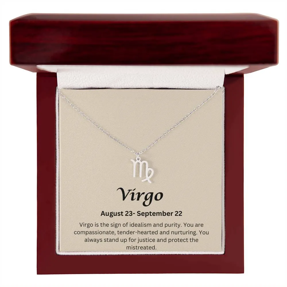 Virgo Sign Necklace