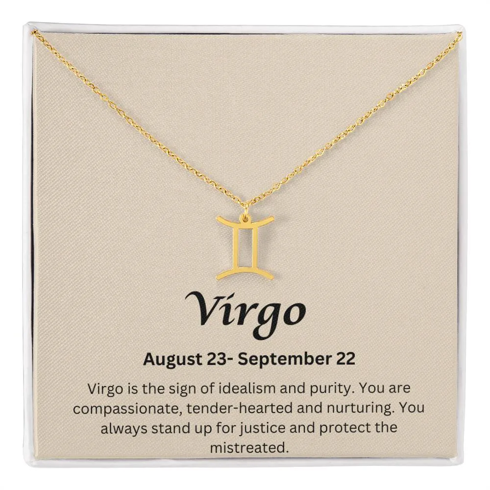Virgo Sign Necklace