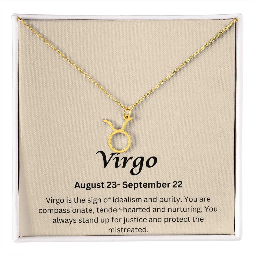 Virgo Sign Necklace