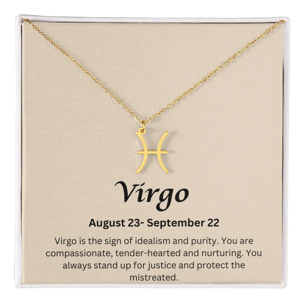 Virgo Sign Necklace