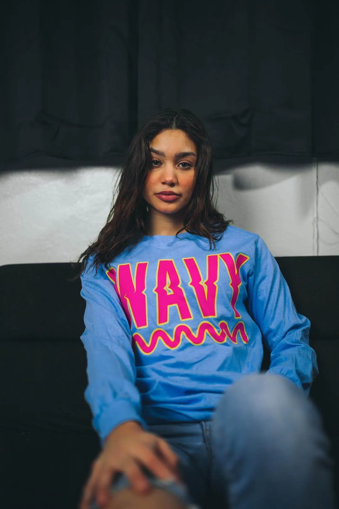 WAVY | Carolina Blue Long Sleeve Tee