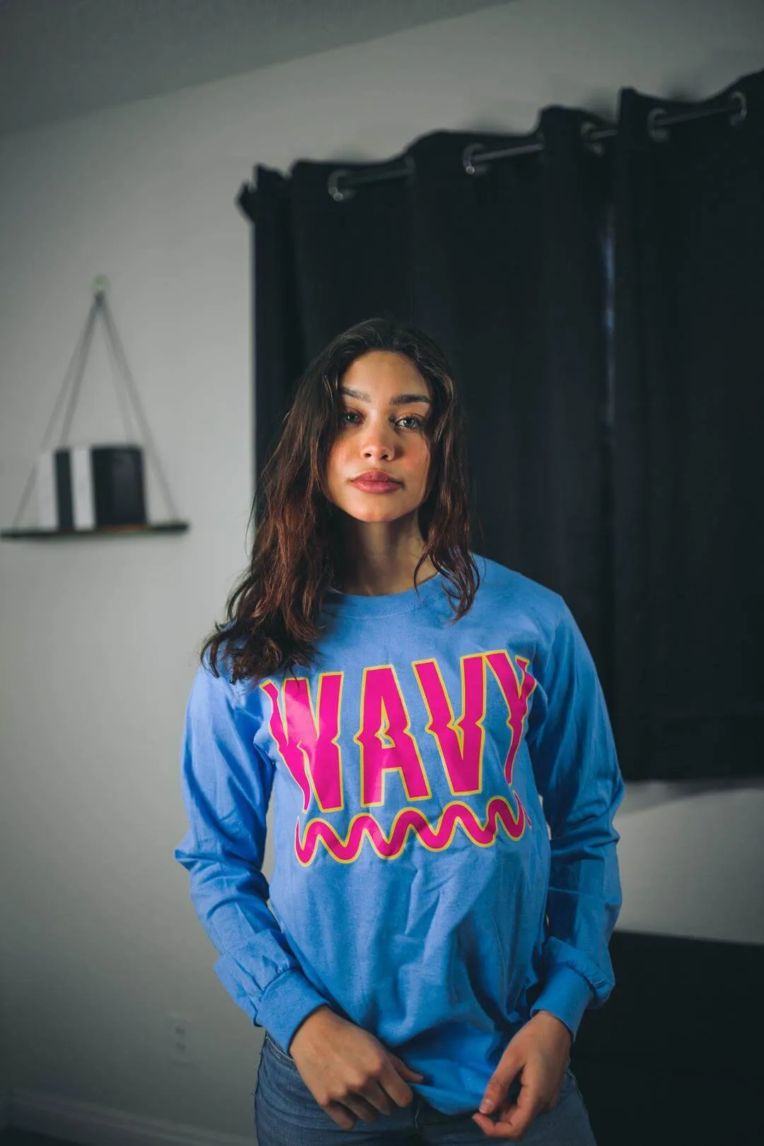 WAVY | Carolina Blue Long Sleeve Tee