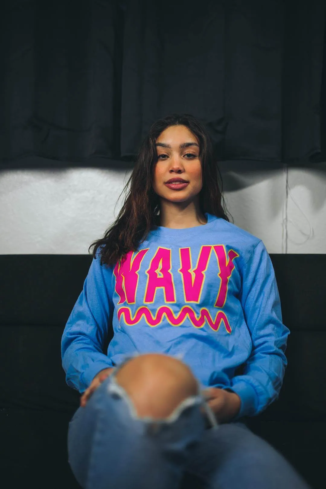 WAVY | Carolina Blue Long Sleeve Tee