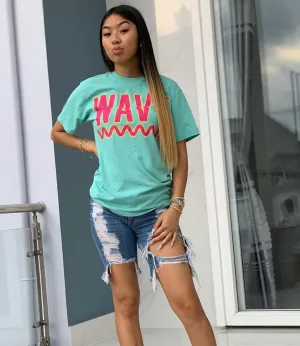 Wavy | Mint Tee