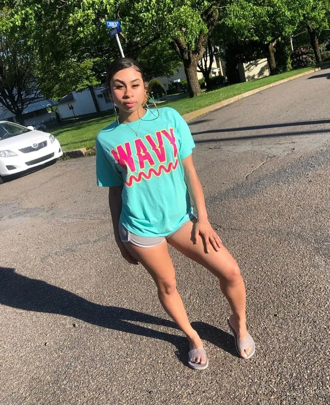Wavy | Mint Tee