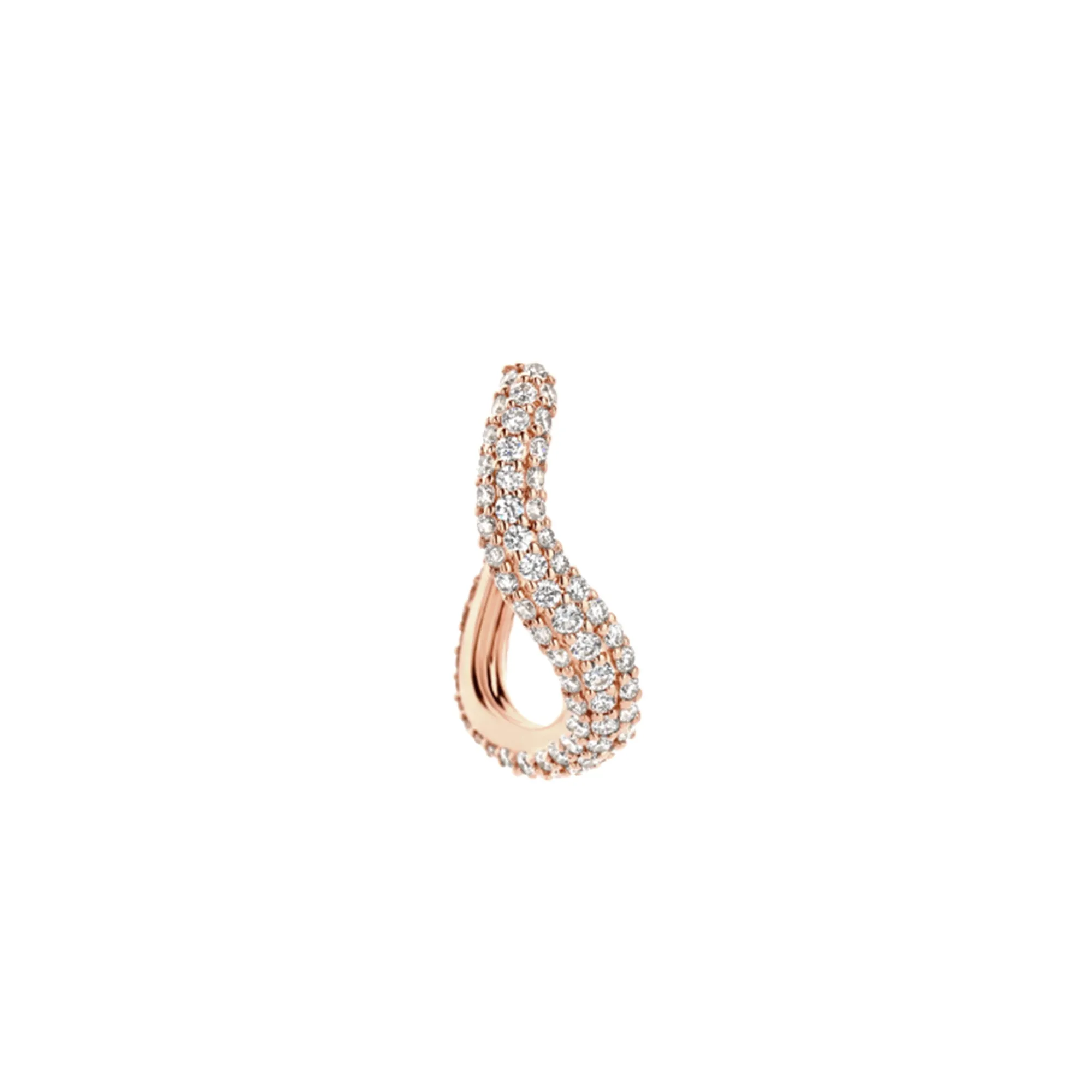 Wavy Pavé Hoop