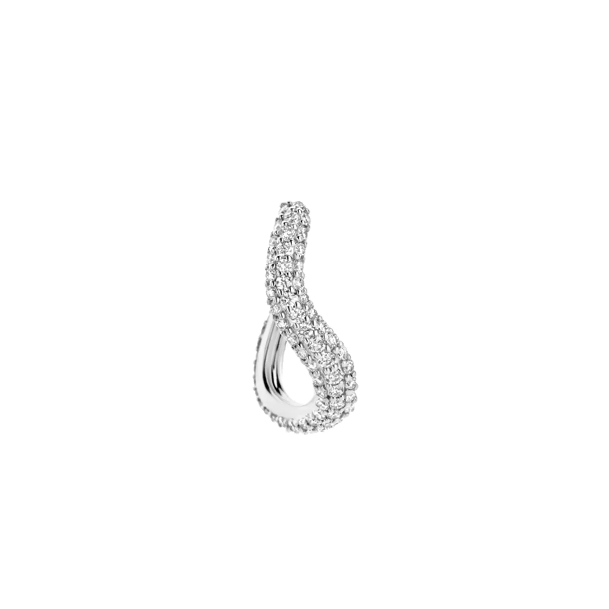 Wavy Pavé Hoop