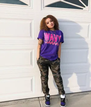 Wavy | Purple Tee