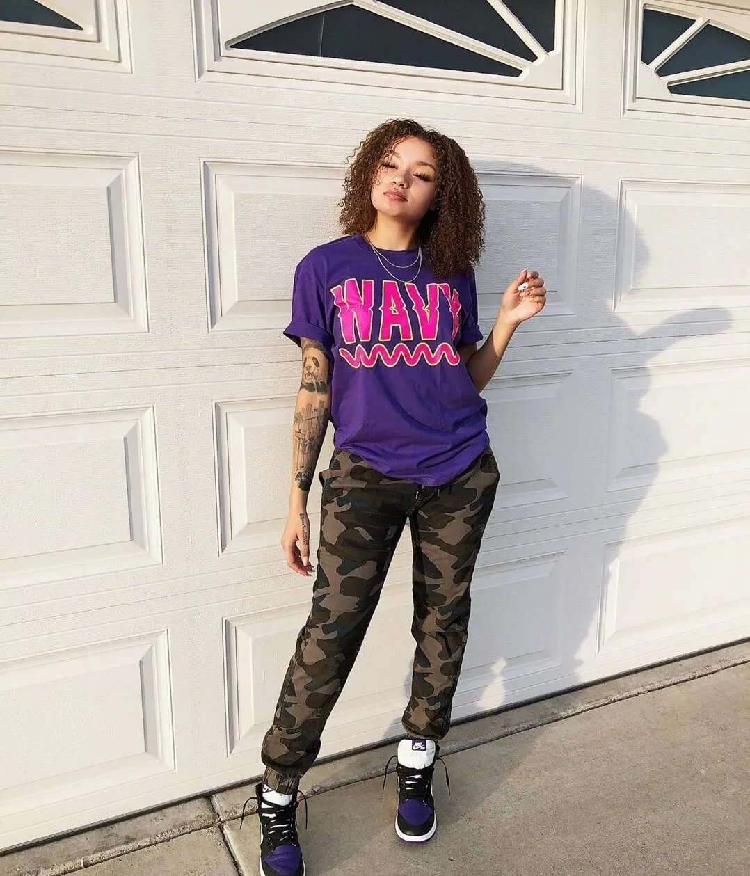 Wavy | Purple Tee