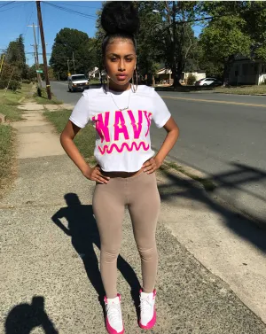 Wavy | White Tee