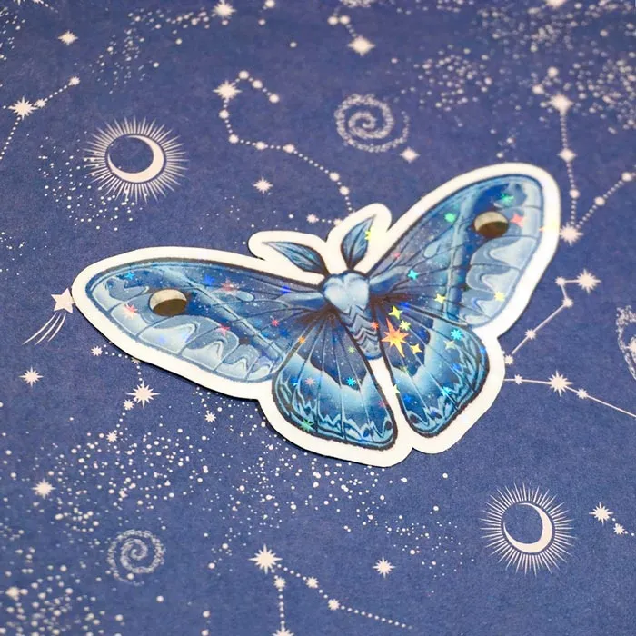 Waxing Crescent | Holographic Sticker