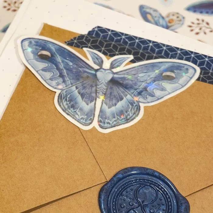 Waxing Crescent | Holographic Sticker