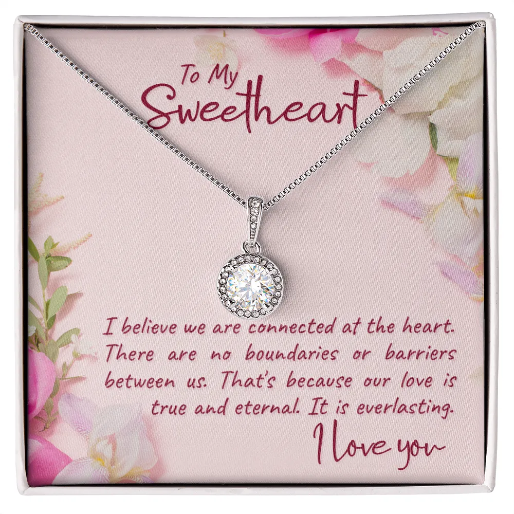 We are connected at the heart-Eternal Hope Necklace for Wife, Girlfriend