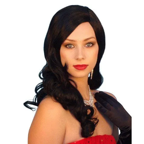 Wig - Rita 1940s Glam - Black