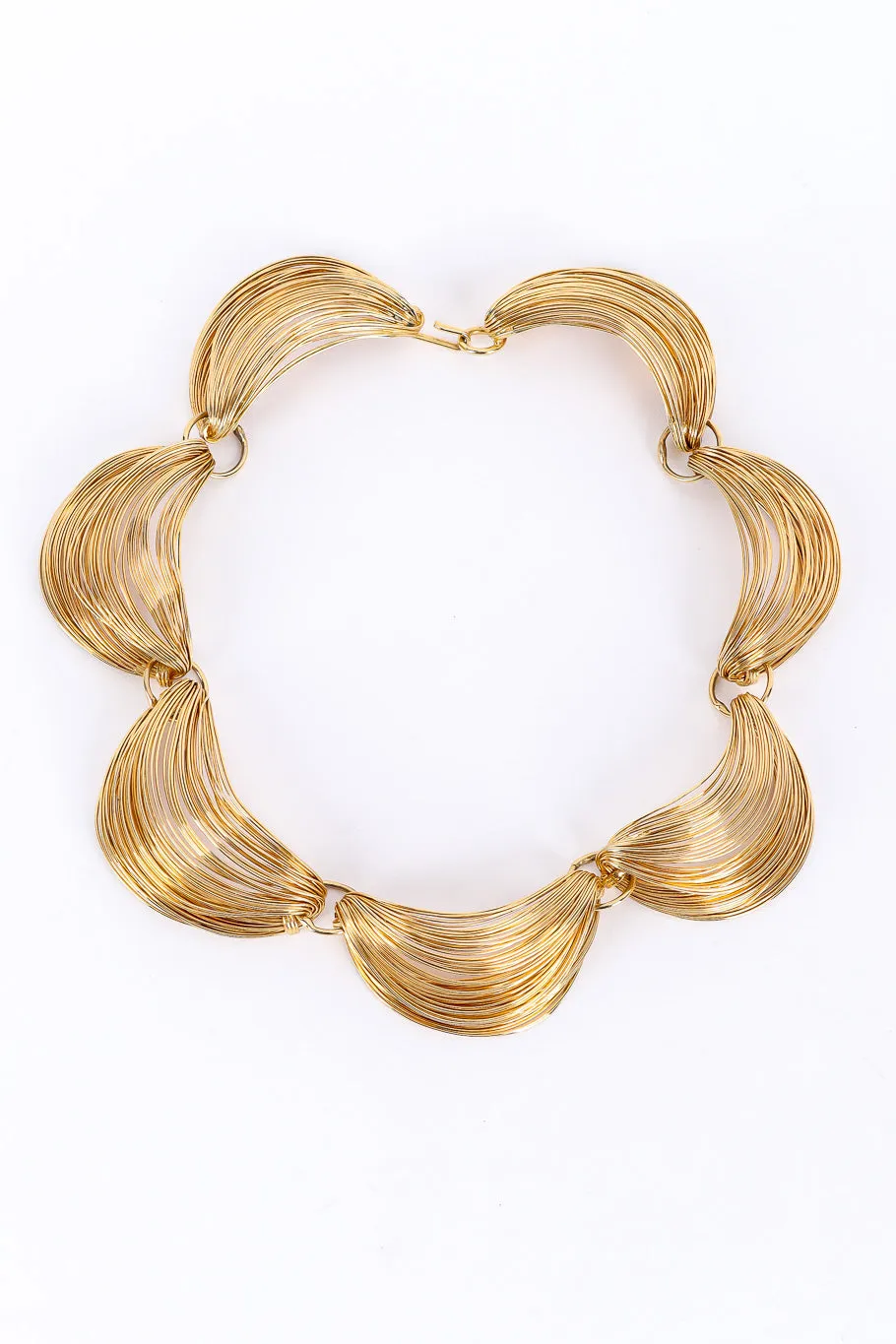 Wire Crescent Collar Necklace