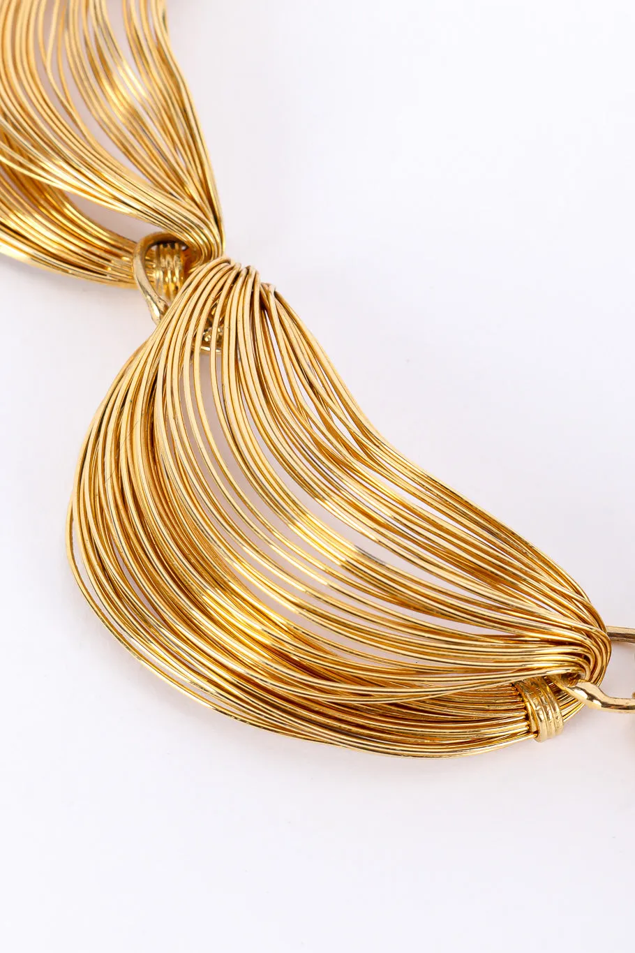 Wire Crescent Collar Necklace