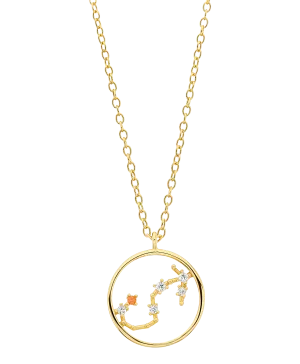 Zodiac Necklace Scorpio 18ct Gold Plated